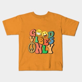 Good Vibes Only Quote Kids T-Shirt